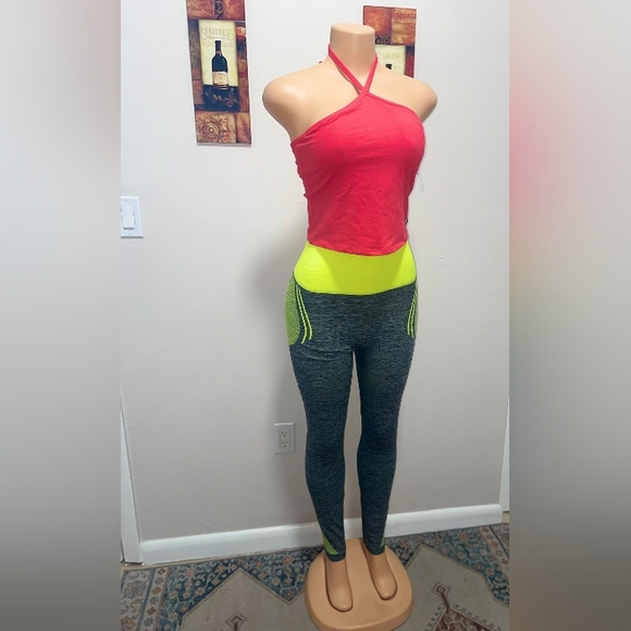 MIX LEGGING ACTIVEWEAR ONE SIZE SPANDEX  EXCELLENT CONDITIONS - Picture 8 of 8